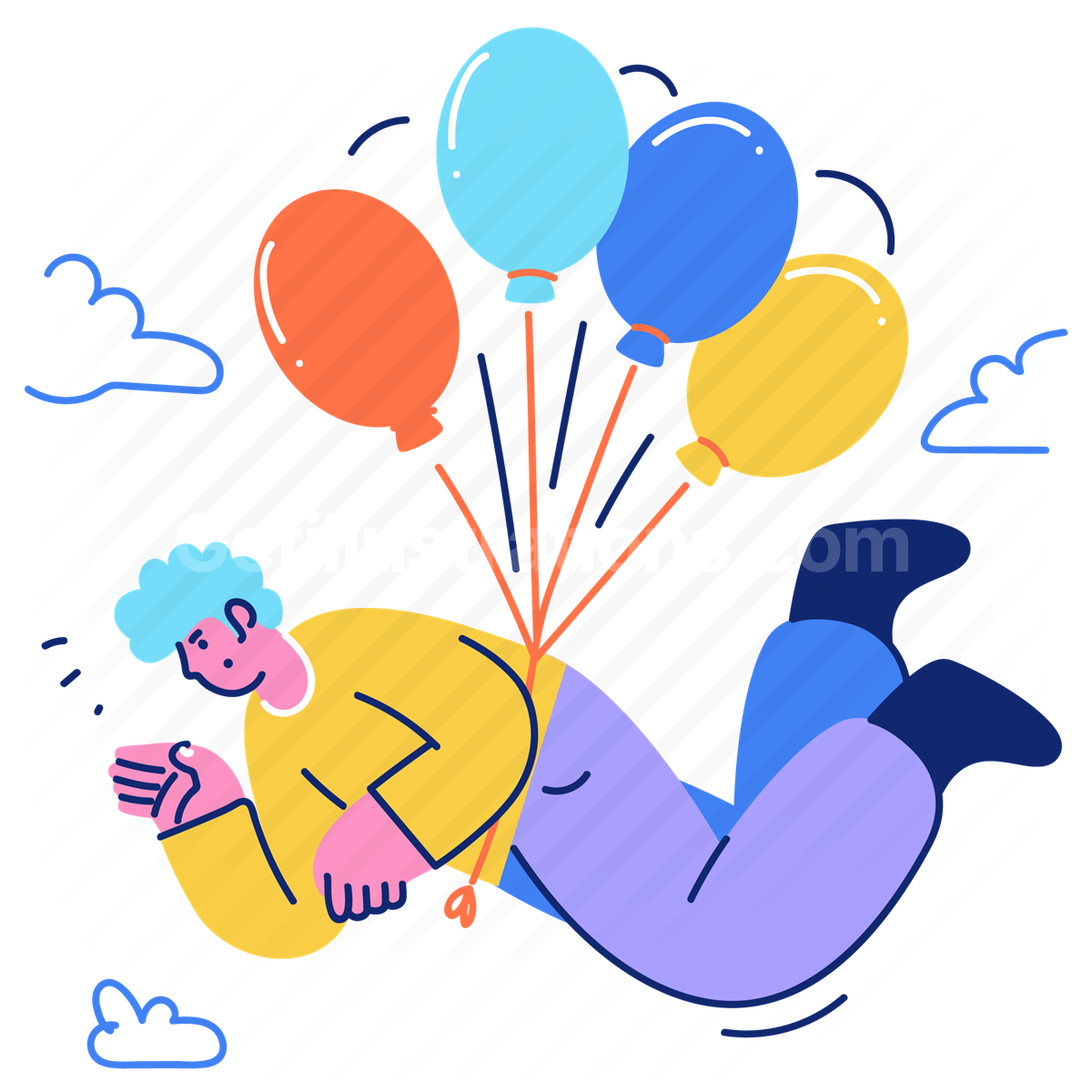 air balloon, balloon, travel, lift, float, transport, man